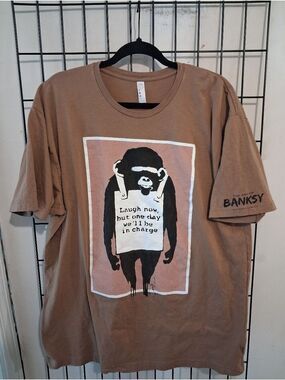 Banksy Laugh Now But One Day We'll Be In Charge Shirt - The Art Of Banksky